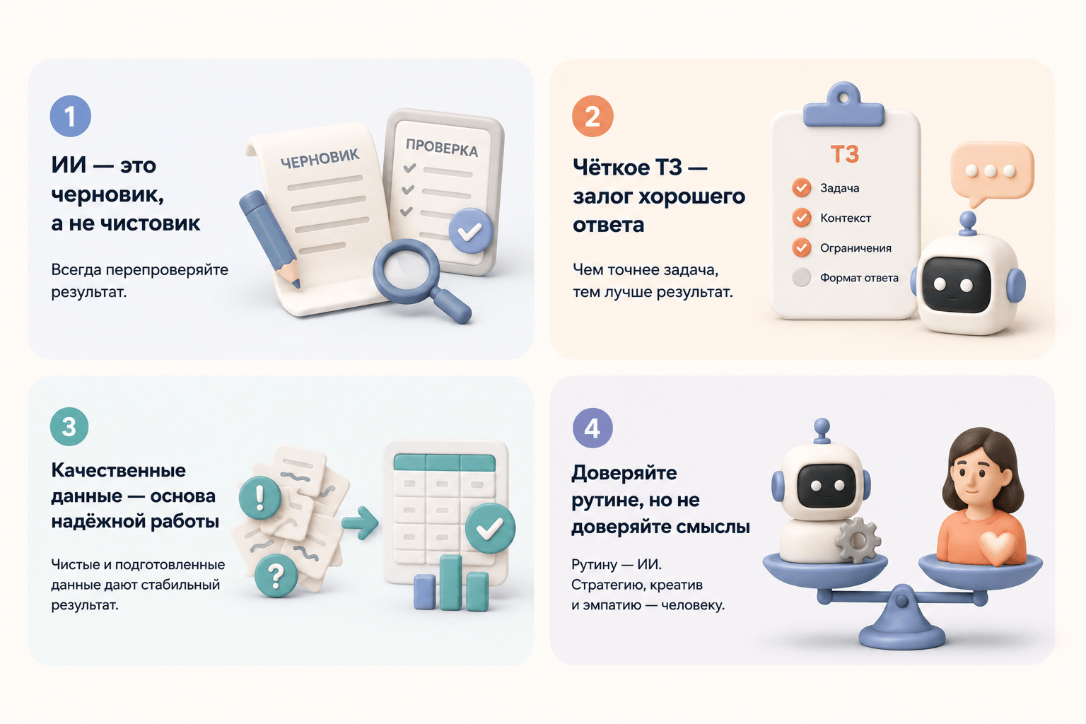 Изображение Практические правила, которые мы вывели для себя