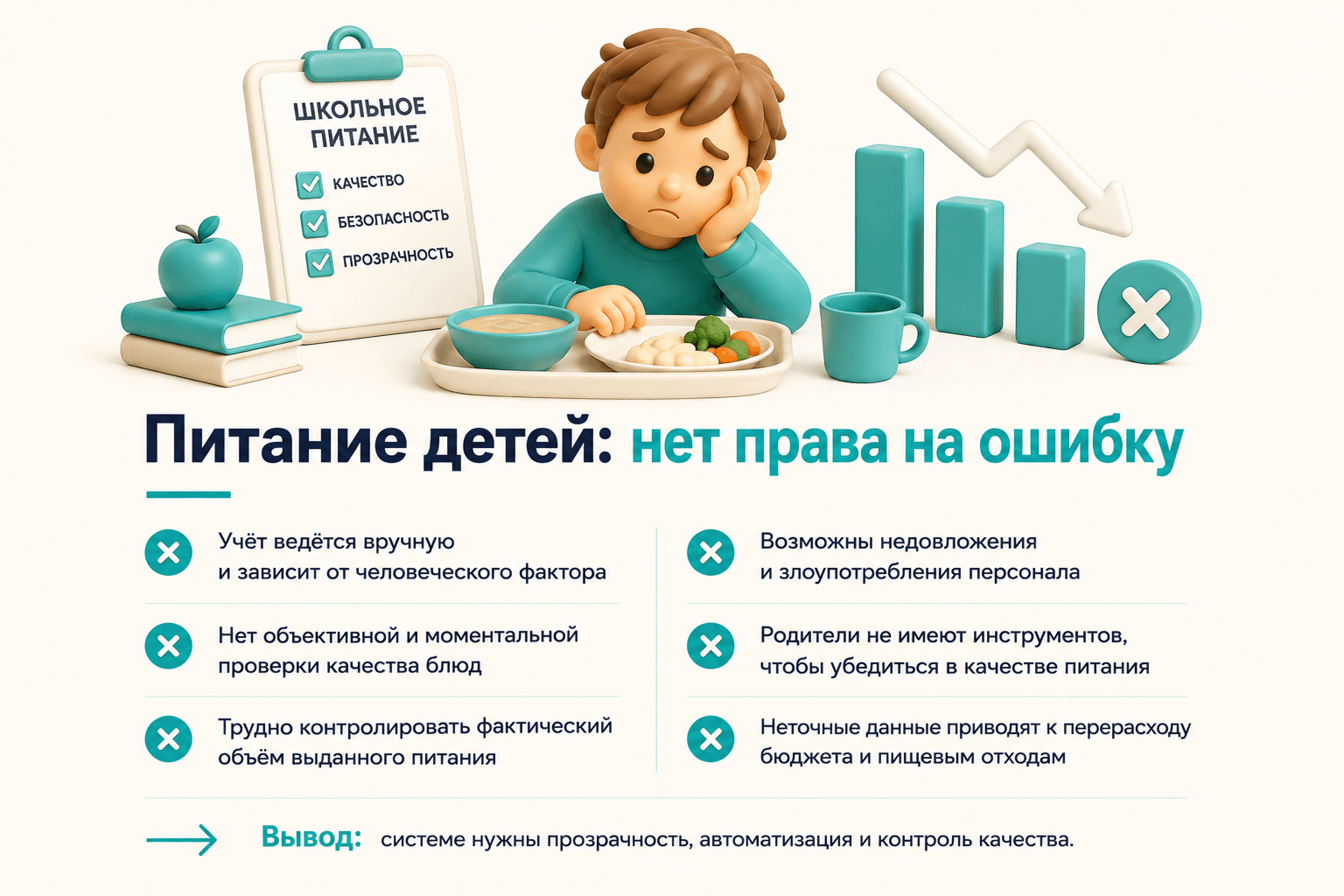 Изображение ИИ-система учета питания для школ: разработка ФОТОКАССЫ для контроля безопасности и сокращения отходов