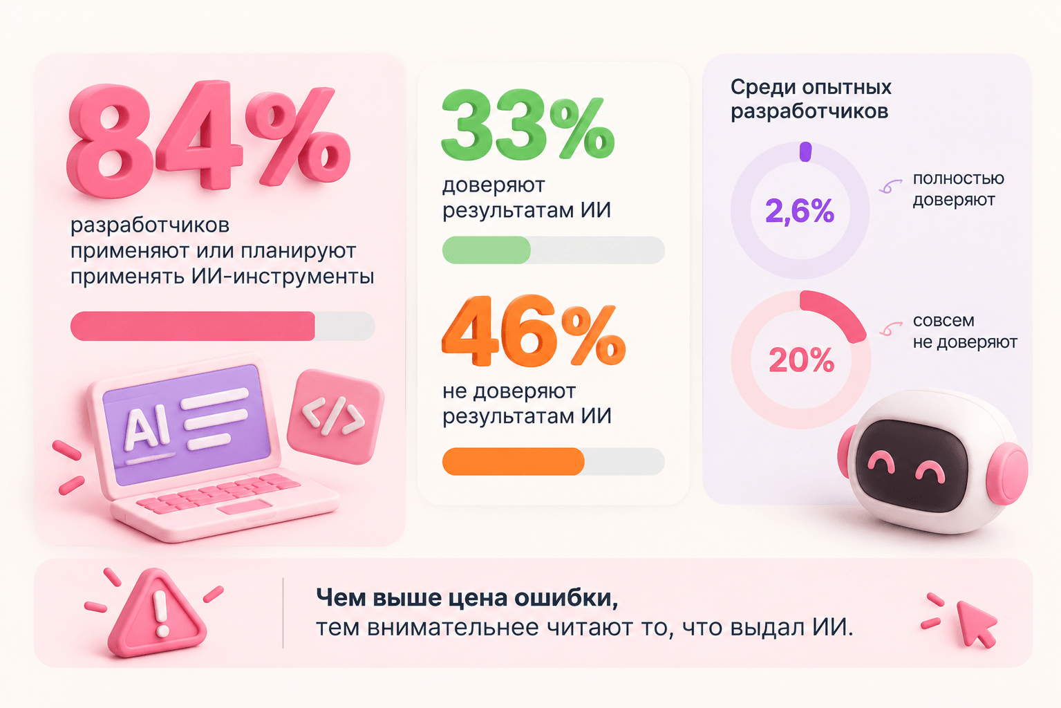 Изображение ИИ уже встроен в разработку, но не заменяет её