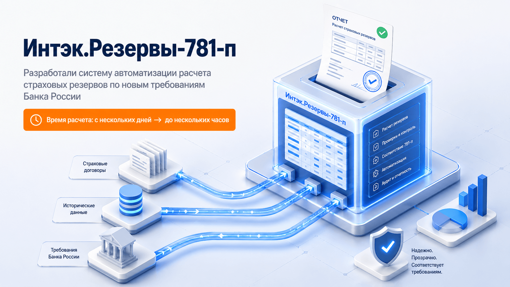 Изображение Интэк. Резервы - 781-п. Как мы автоматизировали расчеты страховых резервов по новым требованиям Банка России